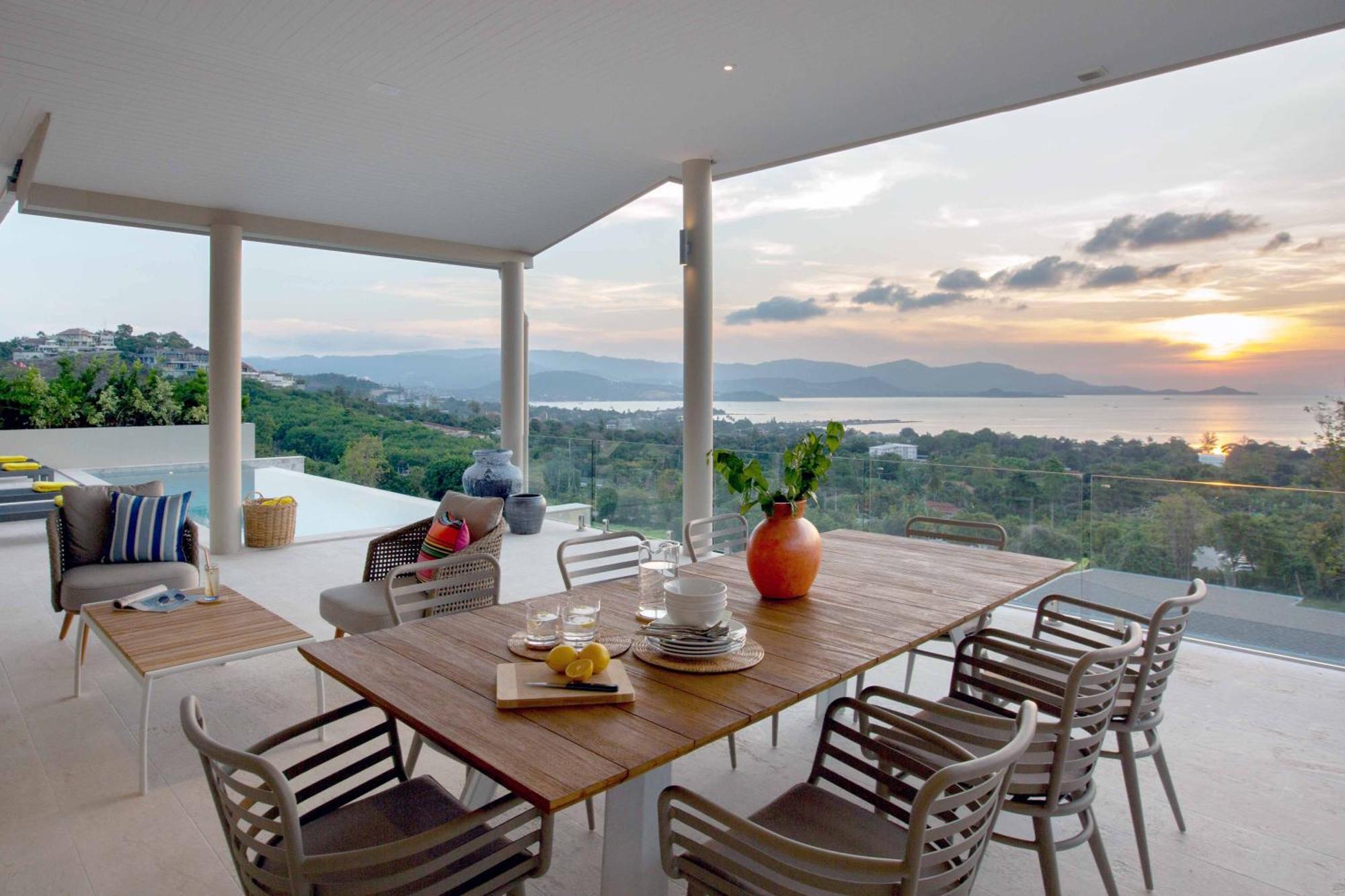 Sunset Estates - Samui Luxury Villas Choeng Mon Eksteriør billede