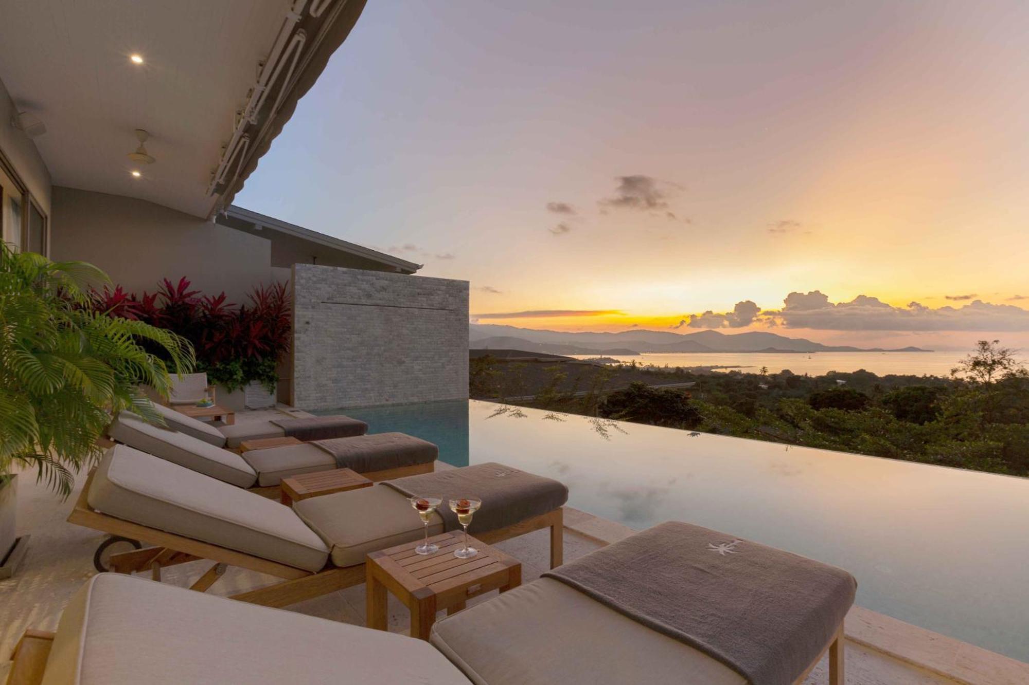 Sunset Estates - Samui Luxury Villas Choeng Mon Eksteriør billede